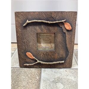 United Design Corp Fancy Frames Au Naturel Autumn 3x3 Vintage 1995 Quote Frame